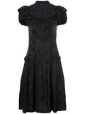 COMME DES GARÇONS contrast lapel jacquard dress