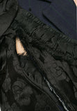 COMME DES GARÇONS contrast lapel jacquard dress