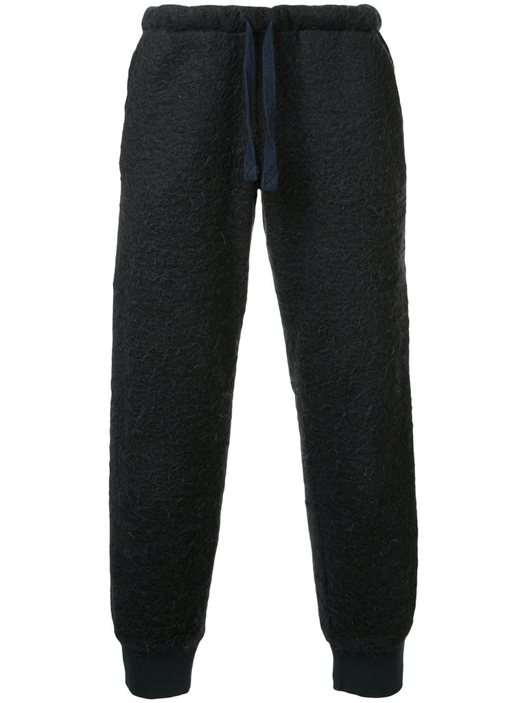 WALTER VAN BEIRENDONCK textured drawstring track pants
