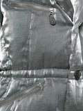 ISSEY MIYAKE double-collar metallic puffer jacket