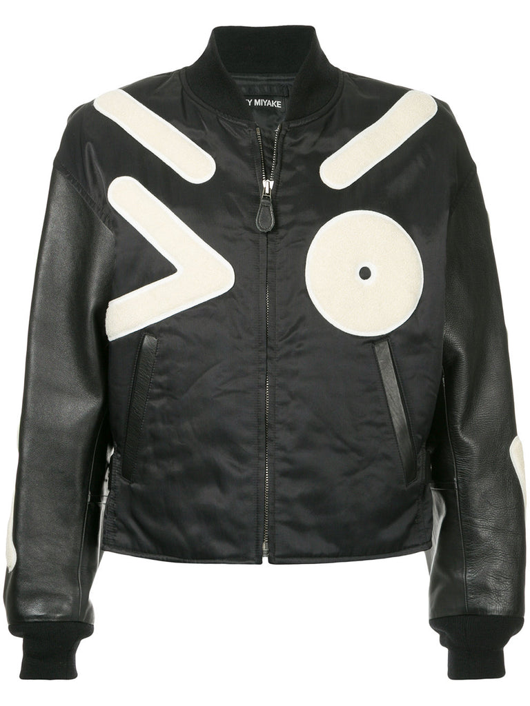 ISSEY MIYAKE patch-appliqué bomber jacket