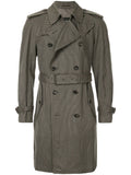 COMME DES GARÇONS pied-de-poule trench coat