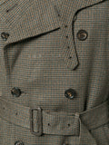 COMME DES GARÇONS pied-de-poule trench coat