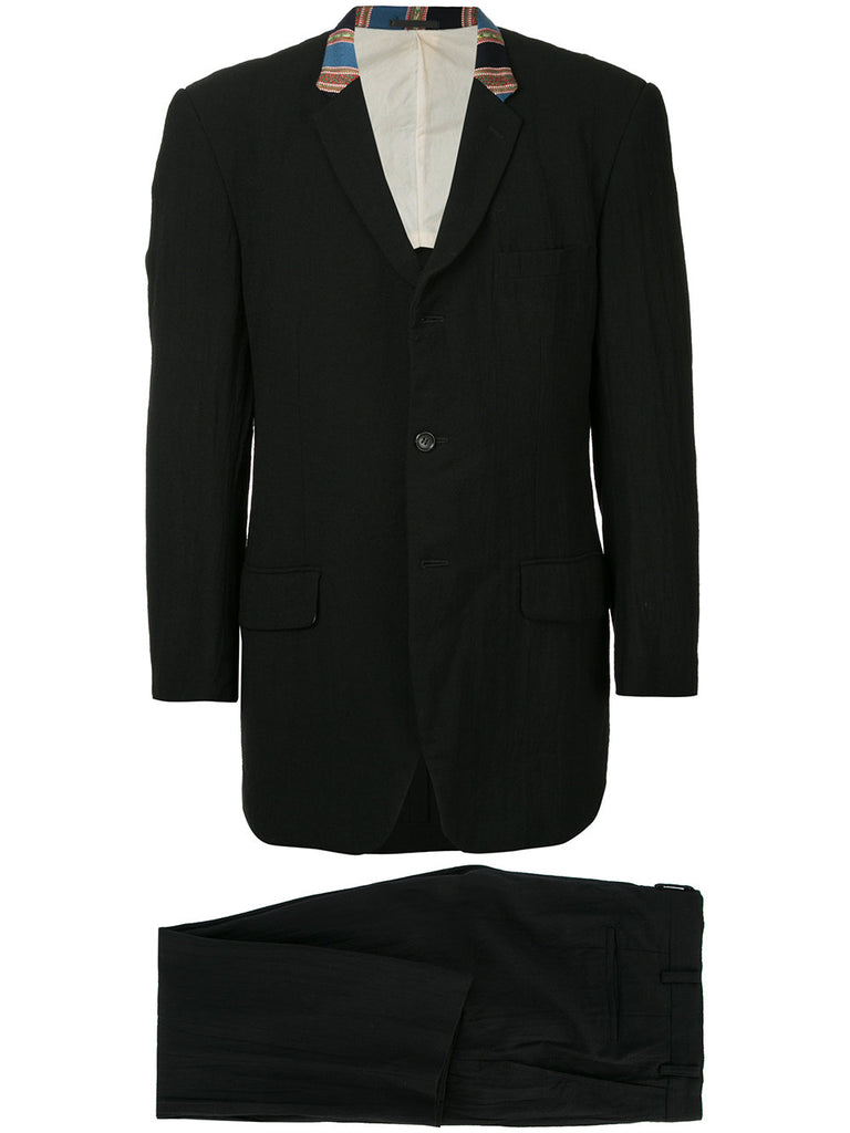 COMME DES GARÇONS Homme contrast collar relaxed-fit suit