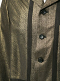 COMME DES GARÇONS Homme Plus contrast tape metallic suit