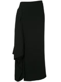 YOHJI YAMAMOTO draped maxi skirt