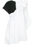 YOHJI YAMAMOTO split ruffle top
