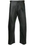 COMME DES GARÇONS Homme Plus leather effect cropped trousers