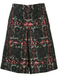 COMME DES GARÇONS Homme Plus tartan lace embroidered shorts