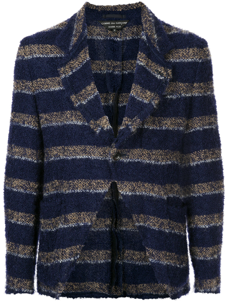 COMME DES GARÇONS Homme Plus Bouclé striped jacket