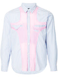 COMME DES GARÇONS Homme Plus paneled striped shirt
