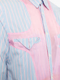 COMME DES GARÇONS Homme Plus paneled striped shirt