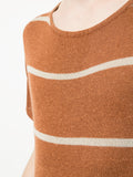 ISSEY MIYAKE striped knitted T-shirt