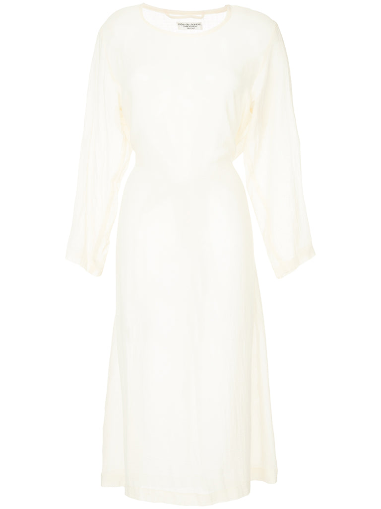 COMME DES GARÇONS sheer tied dress
