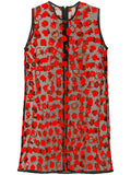 WALTER VAN BEIRENDONCK W & LT flocked pattern miniround dress