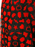 WALTER VAN BEIRENDONCK W & LT flocked pattern miniround dress