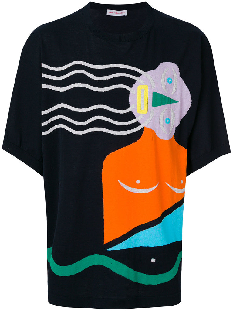 WALTER VAN BEIRENDONCK intarsia-knit jumper