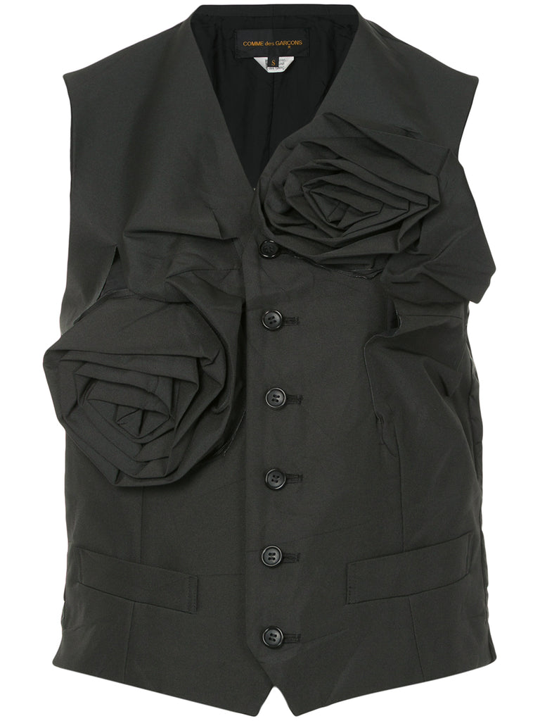 COMME DES GARÇONS folded roses vest