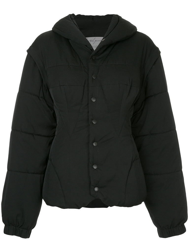 YOHJI YAMAMOTO fitted puffer coat
