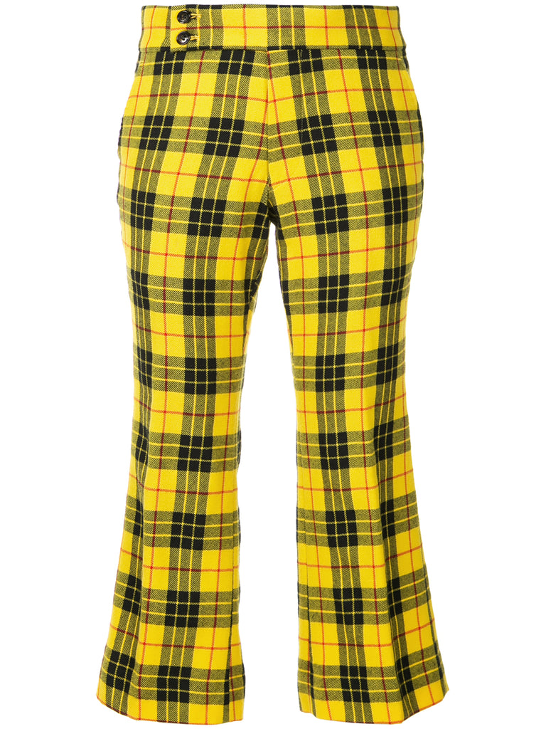 COMME DES GARÇONS tartan cropped trousers