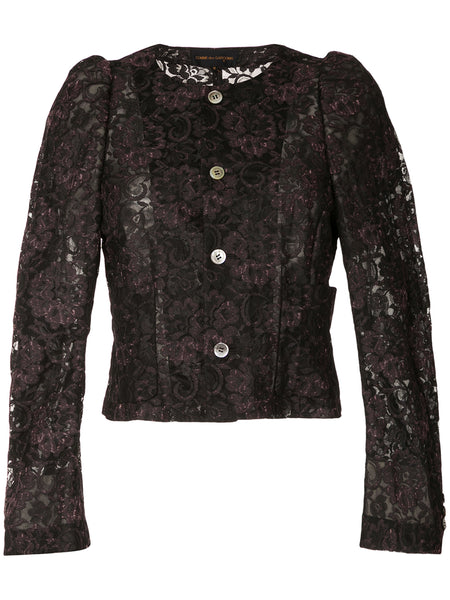 COMME DES GARÇONS lace structured jacket
