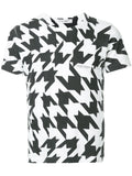 COMME DES GARÇONS Robe de Chambre houndstooth slim T-shirt