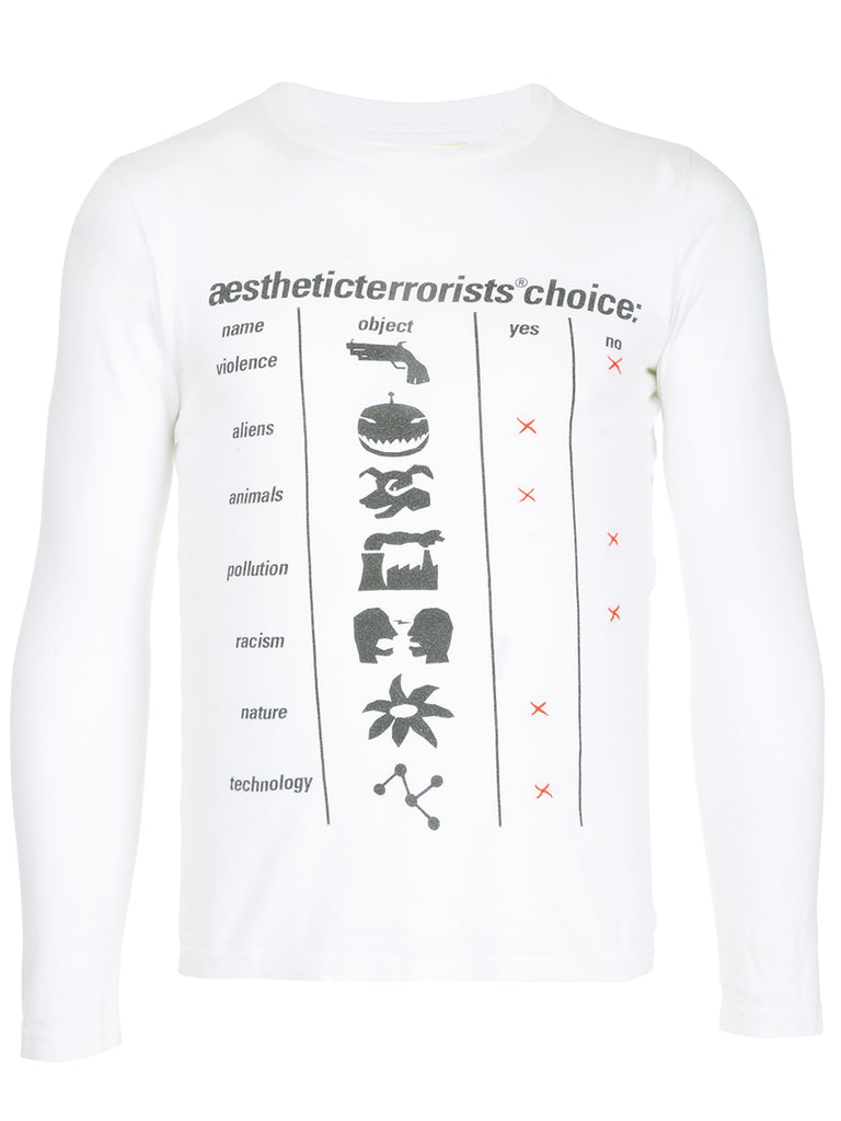 WALTER VAN BEIRENDONCK Aesthetic Terrorists Choice T-shirt