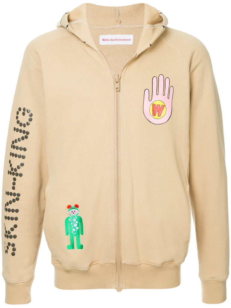 WALTER VAN BEIRENDONCK skin-king hoodie