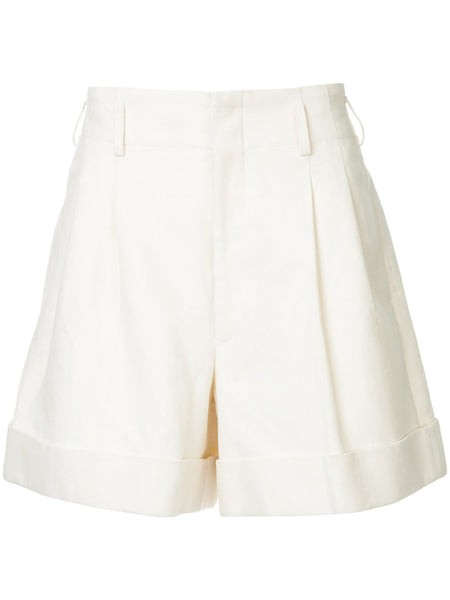 COMME DES GARÇONS turn up hem shorts
