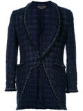 COMME DES GARÇONS Homme Plus contrast stitch bouclé jacket