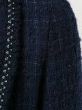 COMME DES GARÇONS Homme Plus contrast stitch bouclé jacket