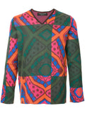 COMME DES GARÇONS Homme Plus patterned colour block jumper