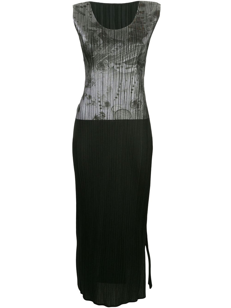 ISSEY MIYAKE galaxy print maxi dress