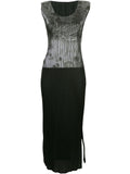 ISSEY MIYAKE galaxy print maxi dress