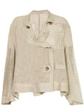 ISSEY MIYAKE long sleeved mesh jacket