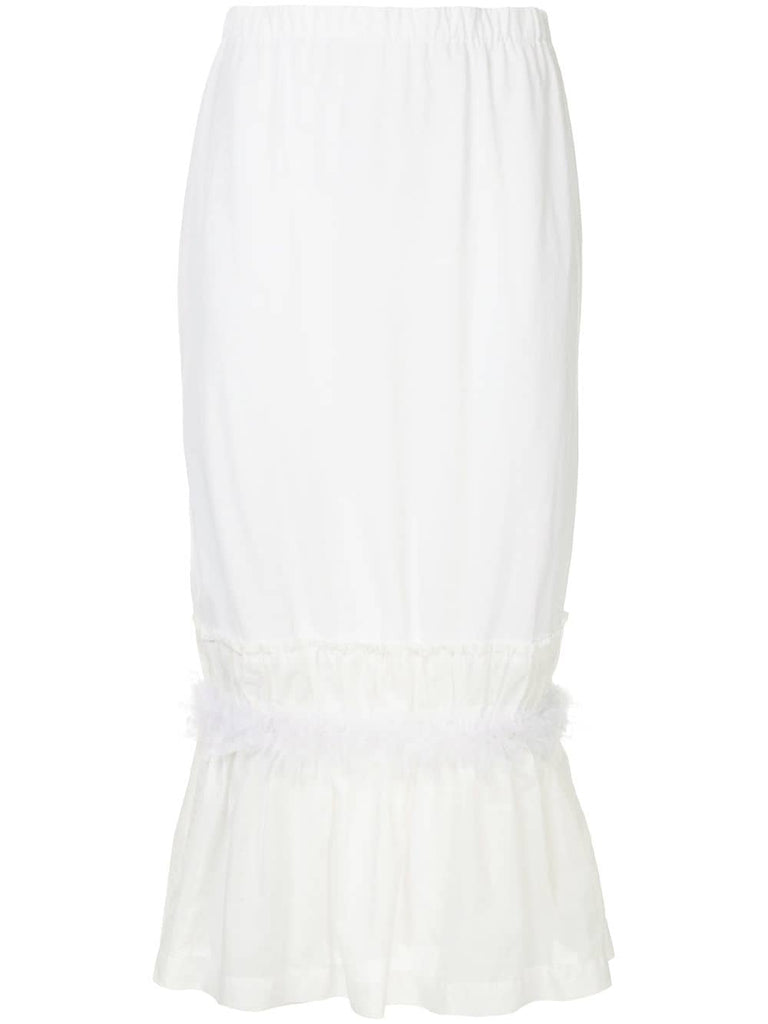 COMME DES GARÇONS midi frilled skirt