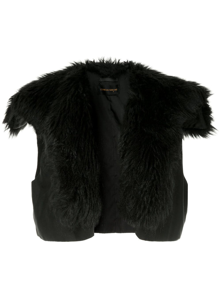 COMME DES GARÇONS faux-fur vest