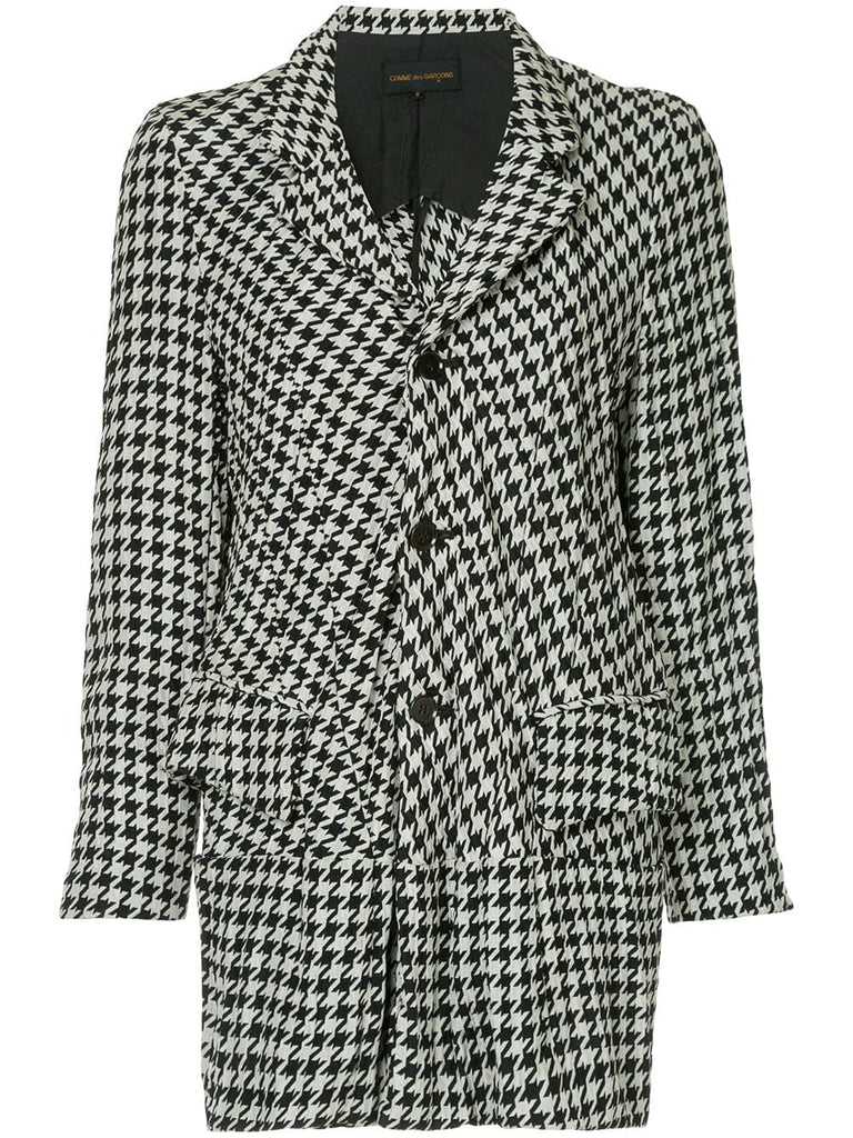 COMME DES GARÇONS houndstooth patterned coat
