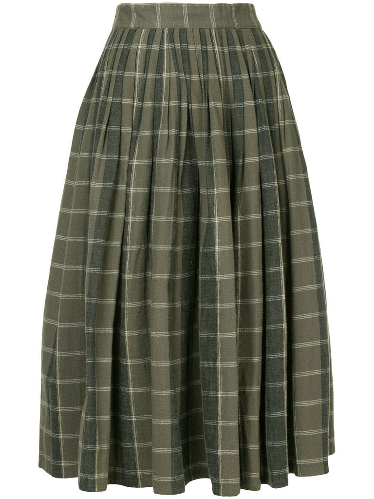 ISSEY MIYAKE pleated flannel skirt