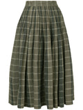 ISSEY MIYAKE pleated flannel skirt