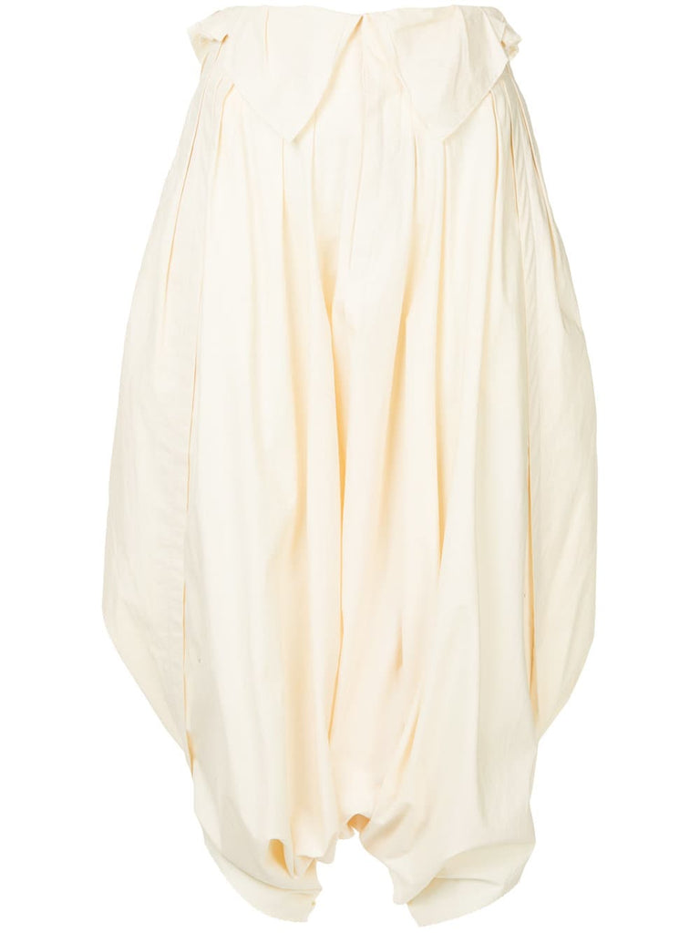 COMME DES GARÇONS pleated drop crotch trousers