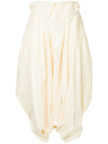 COMME DES GARÇONS pleated drop crotch trousers