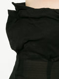 YOHJI YAMAMOTO off-shoulder flared midi dress