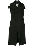 YOHJI YAMAMOTO cut-detail short sleeve coat