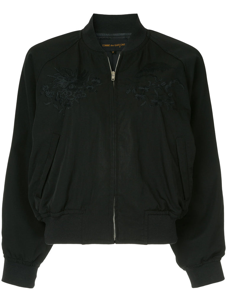 COMME DES GARÇONS zipped fitted bomber jacket