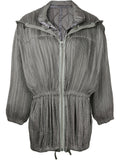 ISSEY MIYAKE pleated long-sleeve jacket