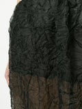 ISSEY MIYAKE contrast crinkle-effect skirt