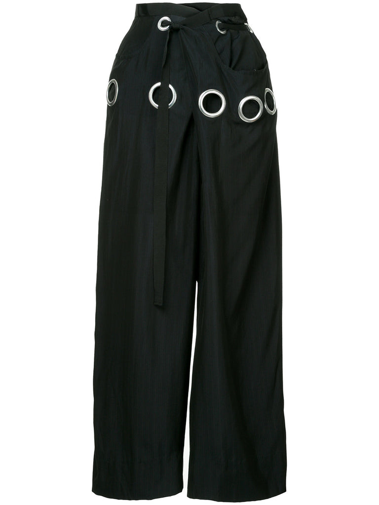 YOHJI YAMAMOTO eyelet-embellished trousers