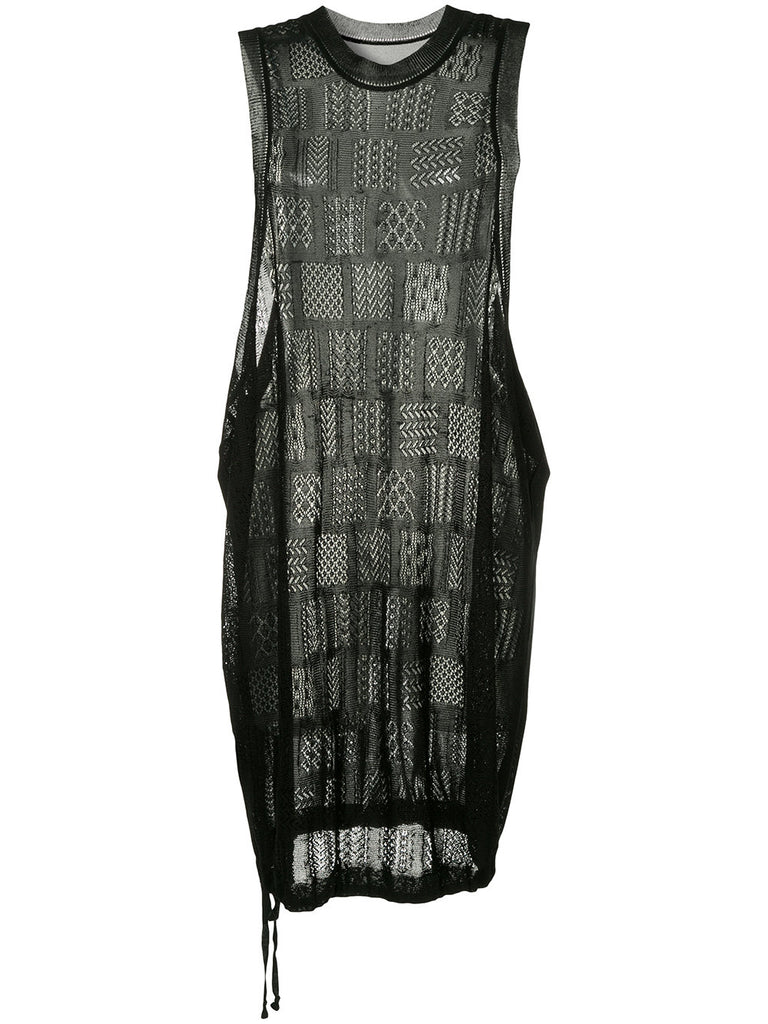 YOHJI YAMAMOTO sleeveless embroidered dress