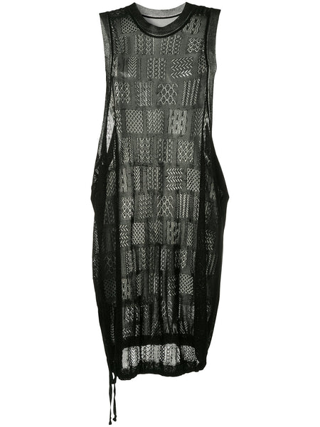 YOHJI YAMAMOTO sleeveless embroidered dress
